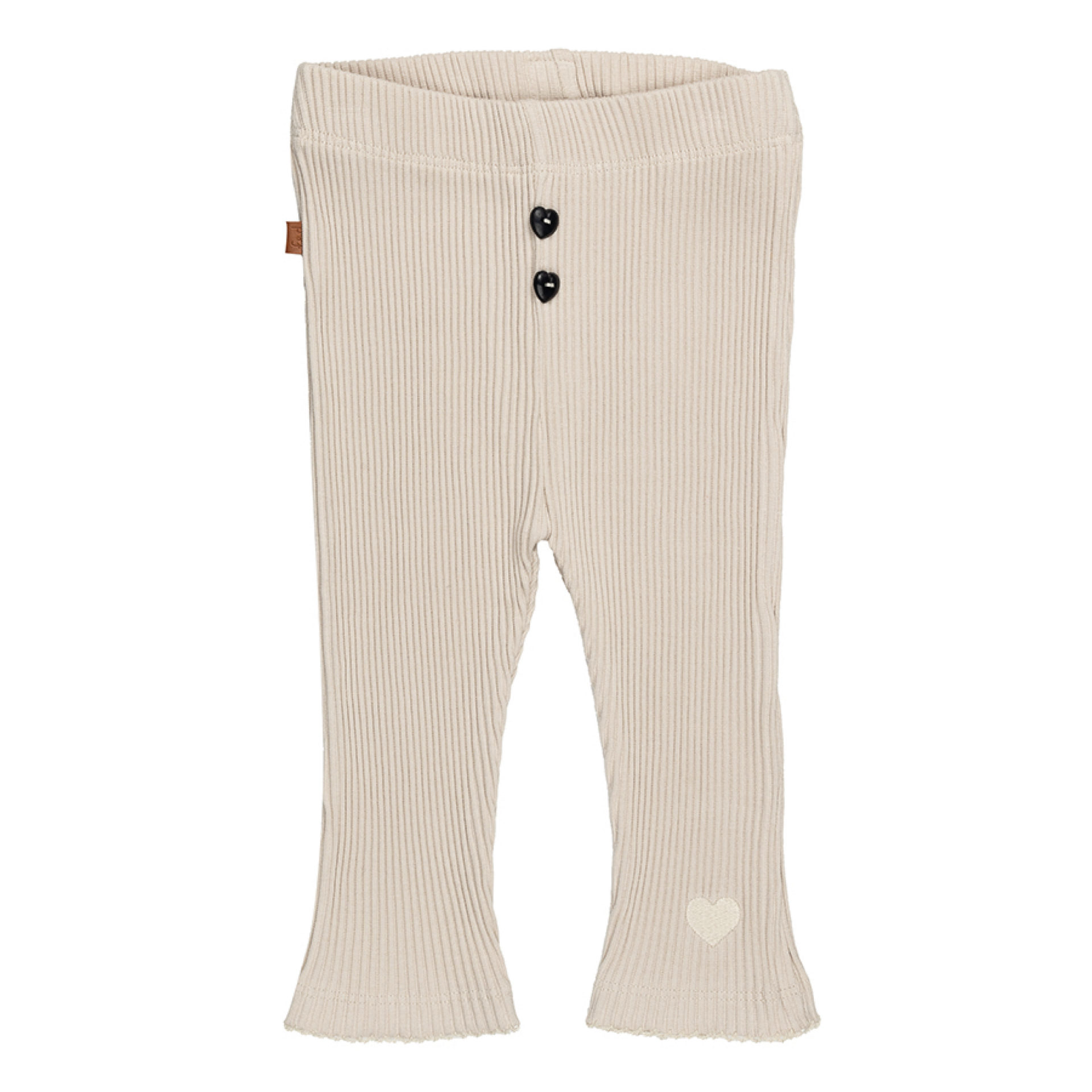 Follow Your Heart Baby Rib Legging | Silver Gray