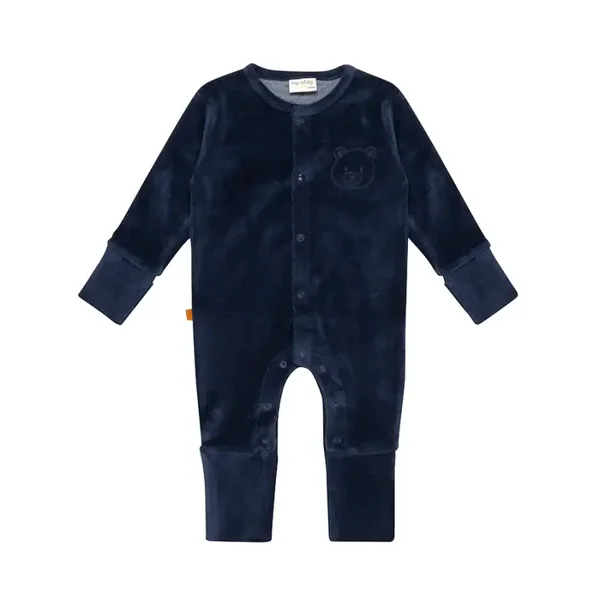 F&D Velour Baby Onesie | Patriot Blauw