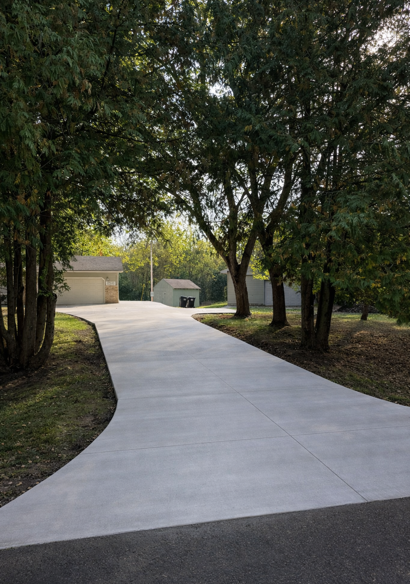 Concrete driveway sealing project in Plymouth MN by Pro Shield Concrete Sealing