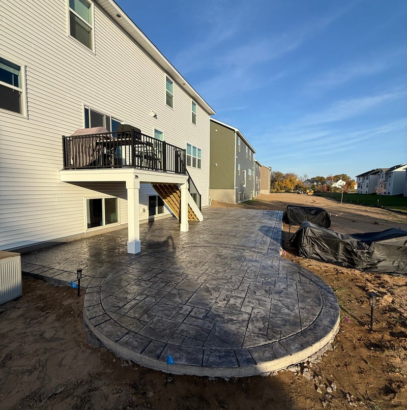 Concrete Patio Sealing project in Blaine MN by Pro shield Concrete Sealing