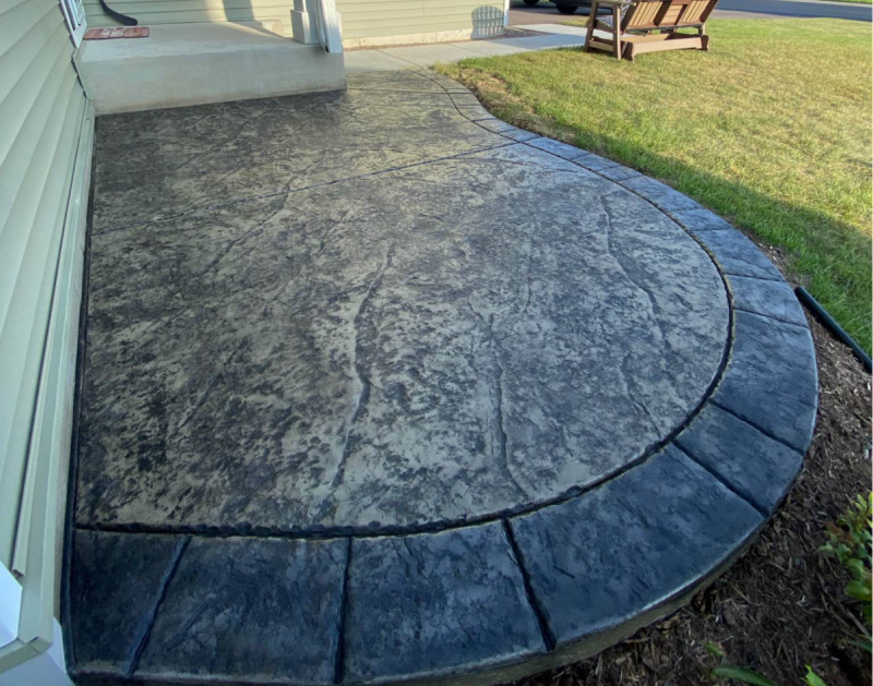 Concrete patio sealing project in Wayzata MN by Pro Shield Concrete Sealing