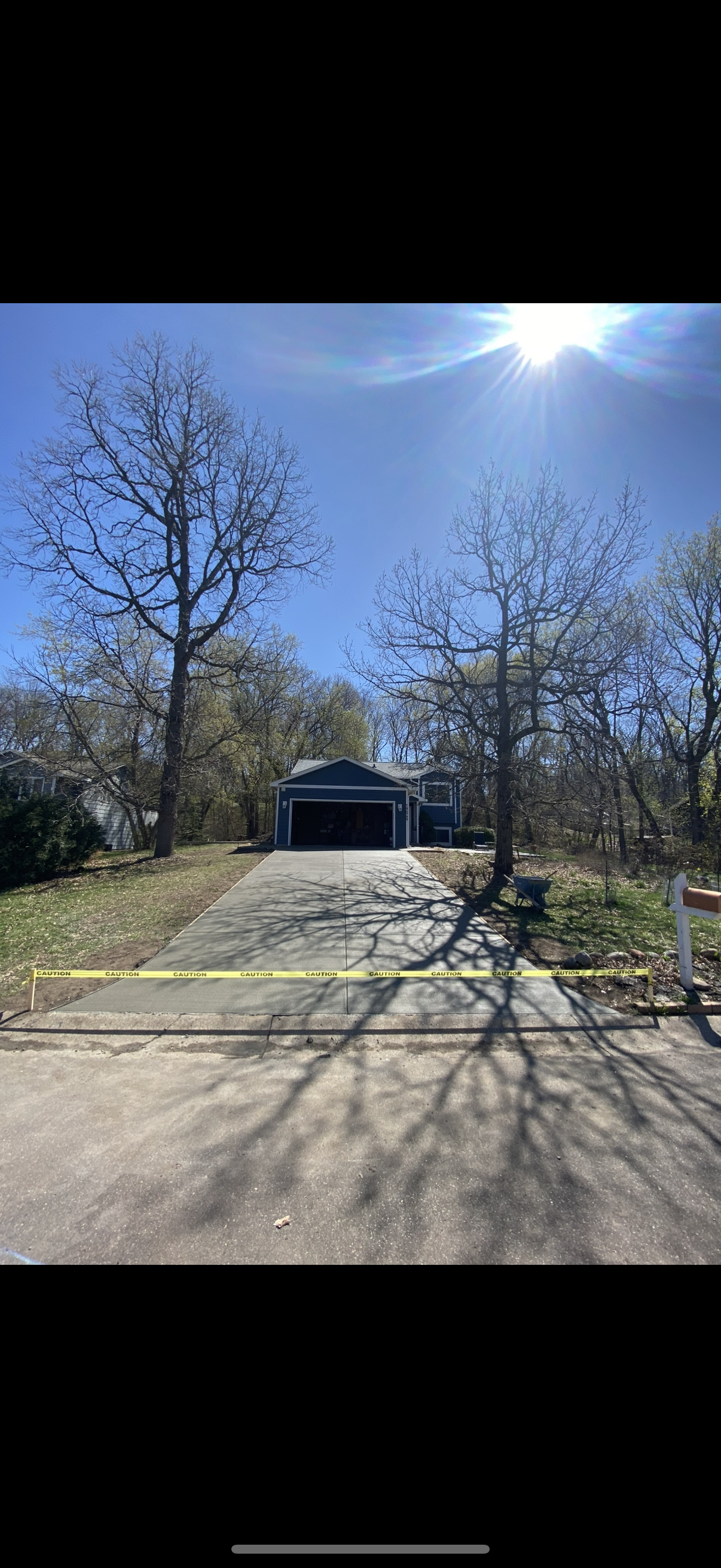 Concrete Driveway sealing Project in White Bear Lake MN by Pro Shield Concrete Sealing 