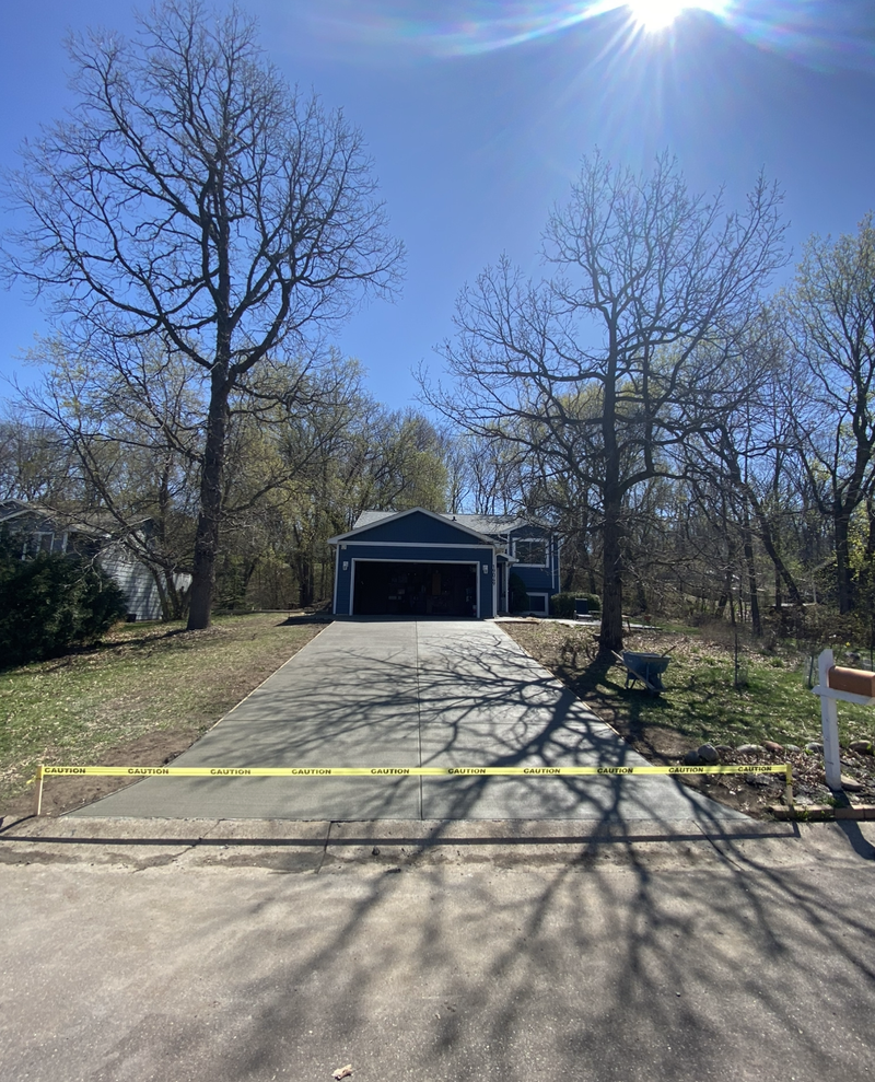 Concrete Driveway sealing Project in White Bear Lake MN by Pro Shield Concrete Sealing