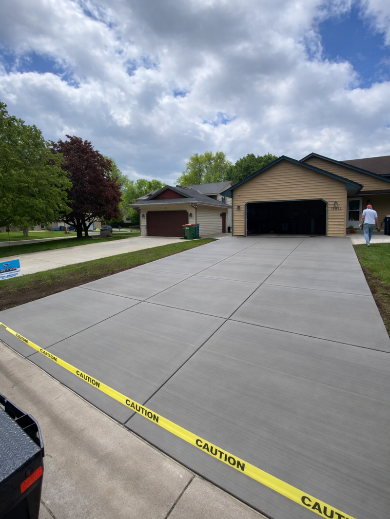 Concrete Driveway Sealing project in Coon Rapids MN by Pro Shield Concrete Sealing