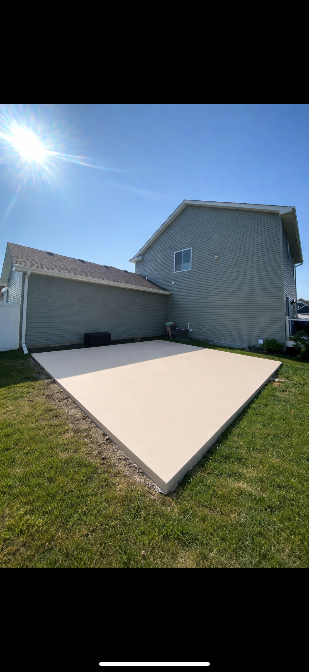 Concrete color restoration project in Maple Grove MN by Pro Shield Concrete Sealing