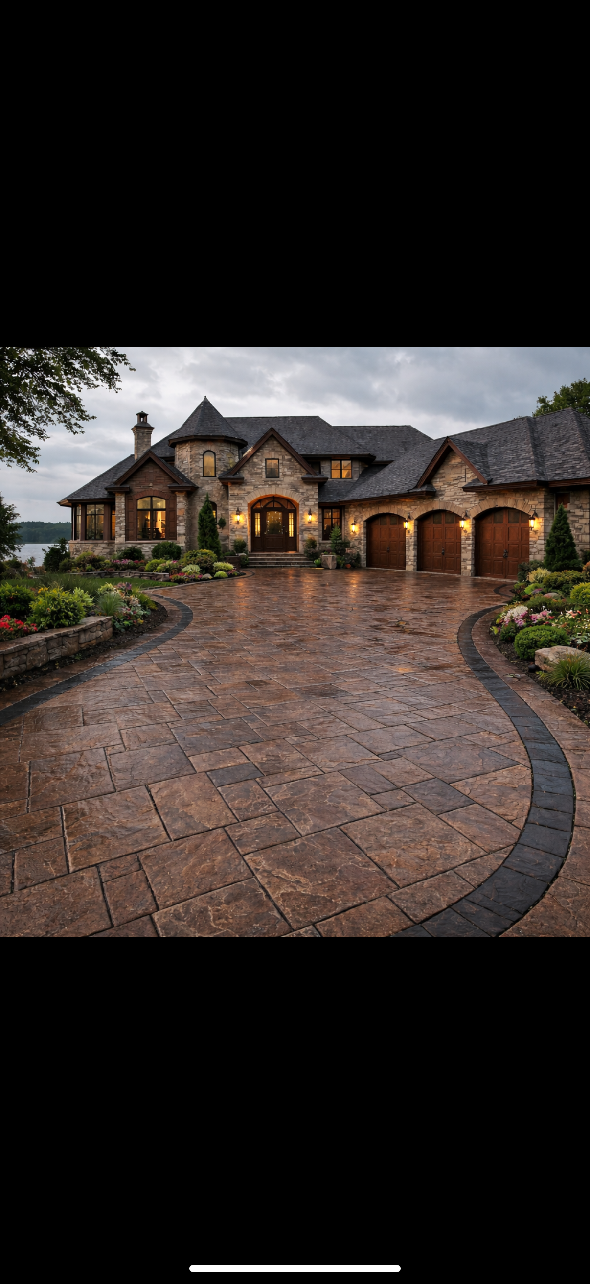 Decrotive Driveway sealing job in Minnetonka MN by Pro Shield Concrete Sealing