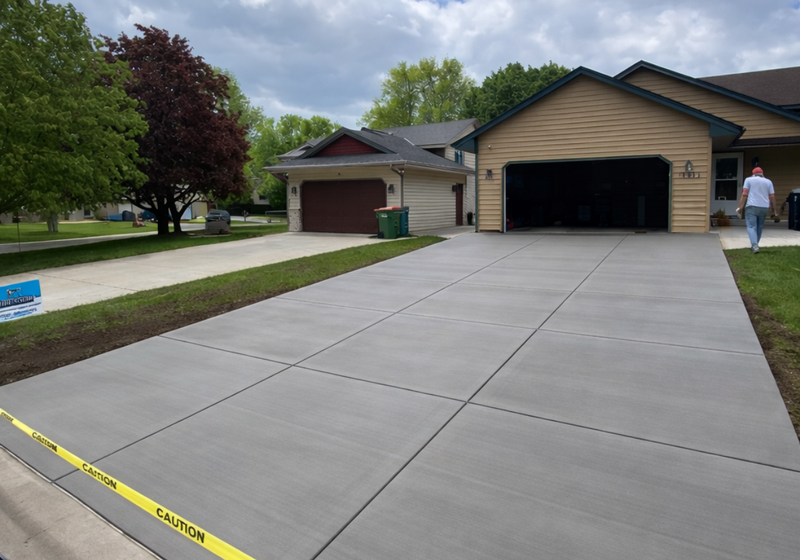 Concrete Driveway Sealing Project in Stillwater MN by Pro Shield Concrete Sealing
