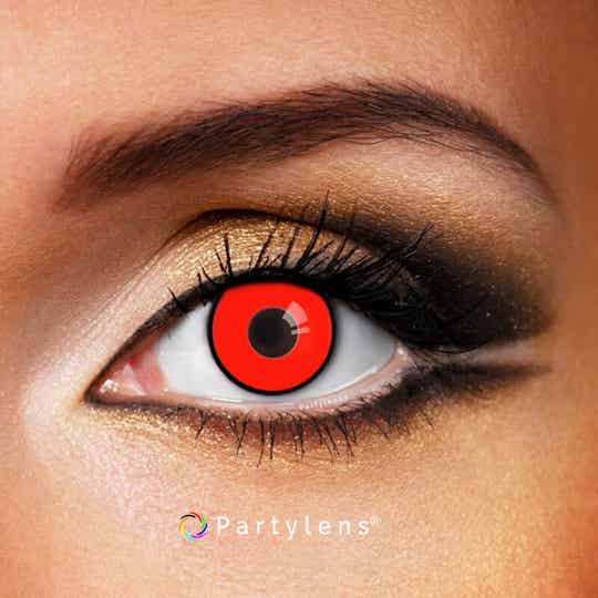 Red Manson - kleurlenzen rood zwart Partylens®