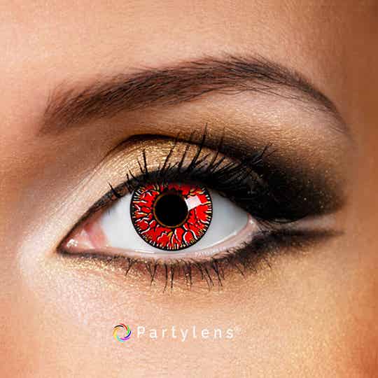Vampire Red - kleurlenzen rood Partylens®