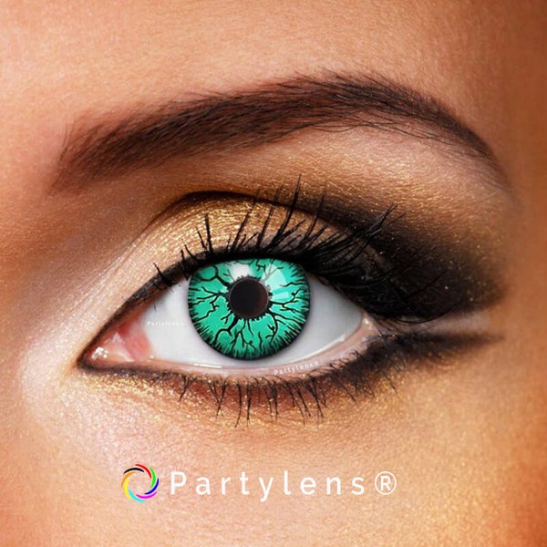 Vampire Green - kleurlenzen zwart groen Partylens®