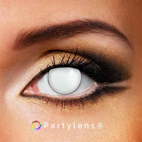 White Block - kleurlenzen wit Partylens®