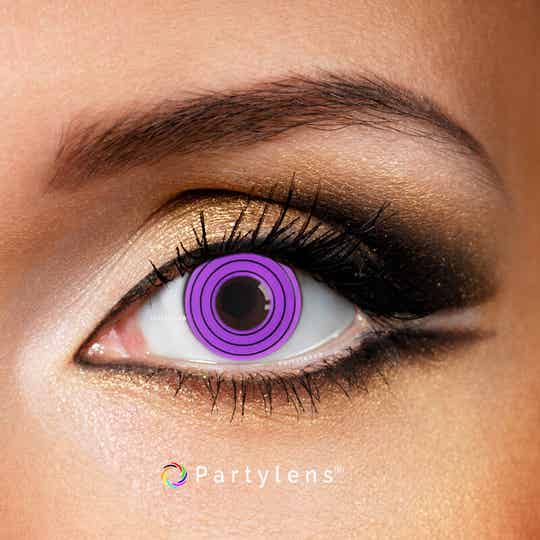 Sharingan Rinnegan Naruto - kleurlenzen paars Partylens®