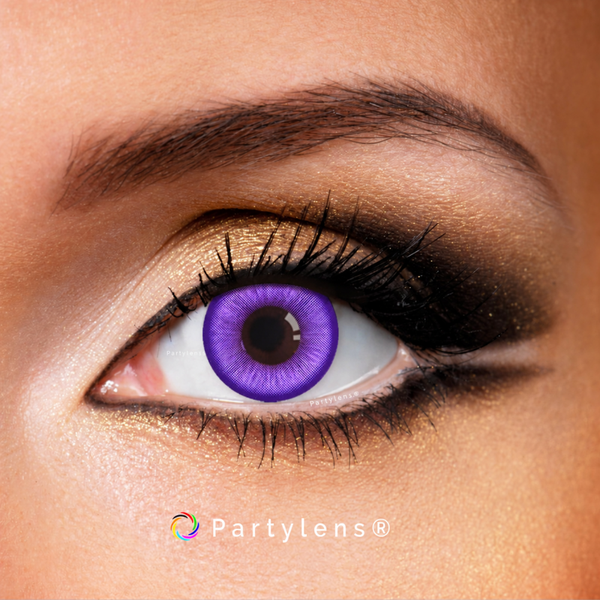 Partylens® paarse kleurlenzen - Satin Purple - zachte jaarlenzen - Halloween - Cosplay