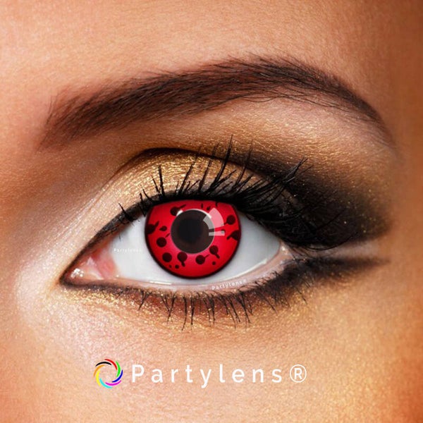 Sharingan Drops - kleurlenzen rood zwart Partylens®