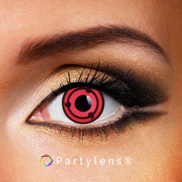 Sharingan Naruto 3  - kleurlenzen rood zwart Partylens®
