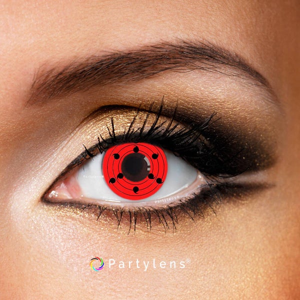 Sharingan Rinne Madara - kleurlenzen rood Partylens®