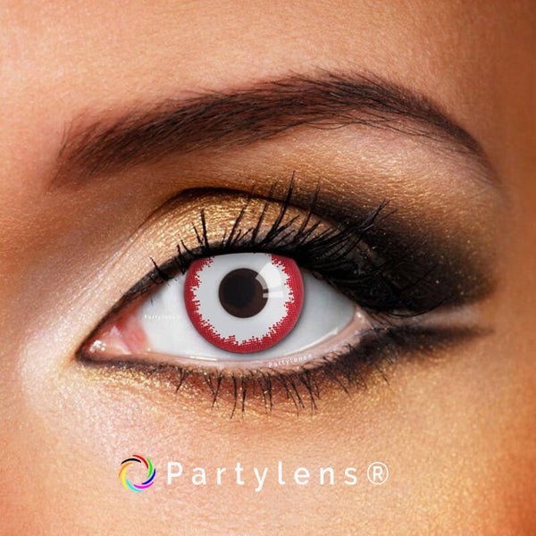Vampire  - kleurlenzen wit rood Partylens®