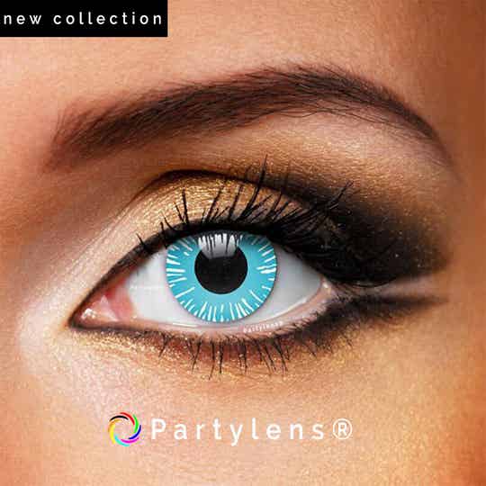 Azura Blue - kleurlenzen blauw Partylens®