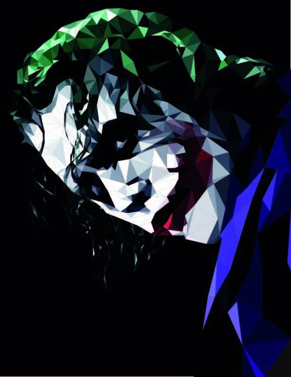 Grafica Joker del film cavaliere oscuro