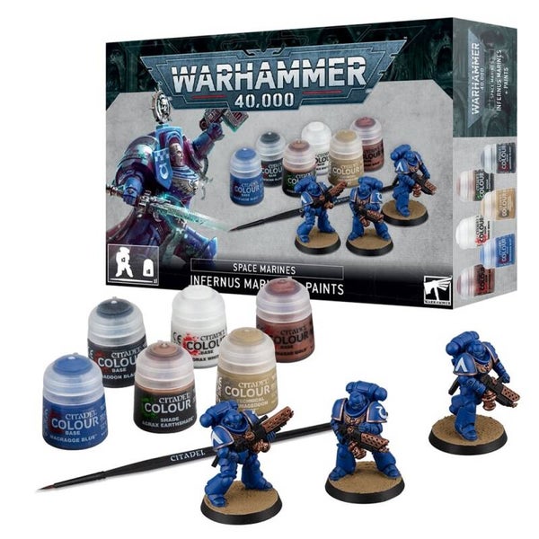 Warhammer 40000 Space Marines - Infernus Marines (nuova edizione)  + paint set 60-11