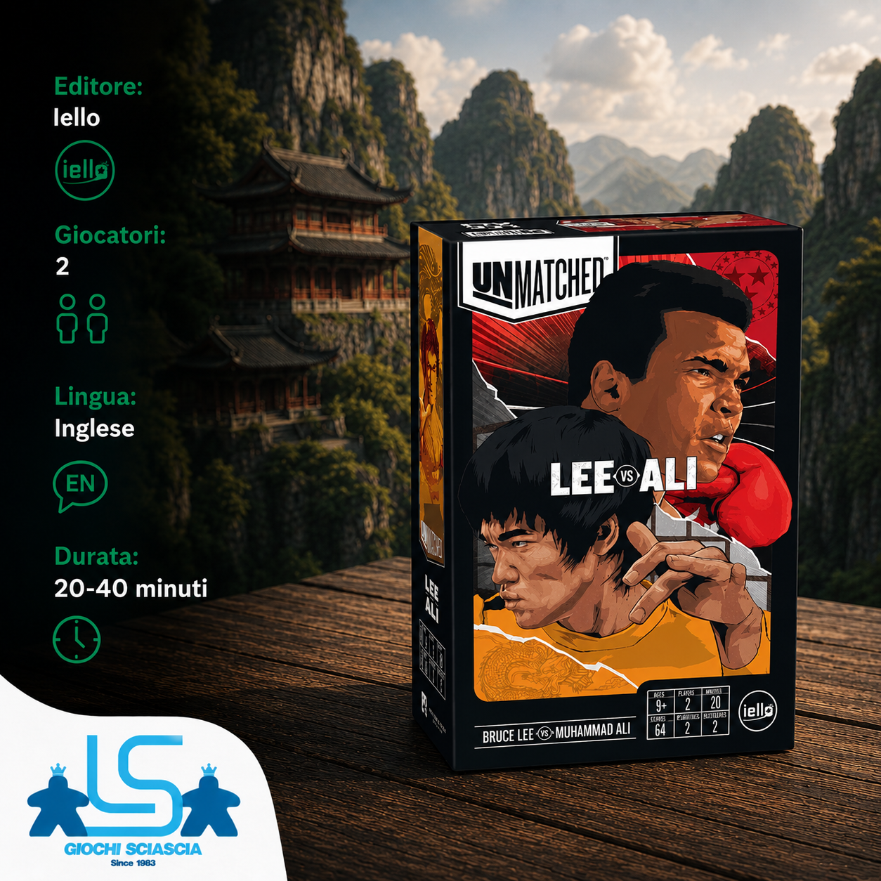 Unmatched - Muhammad Ali vs. Bruce Lee - Inglese + carte foil omaggio