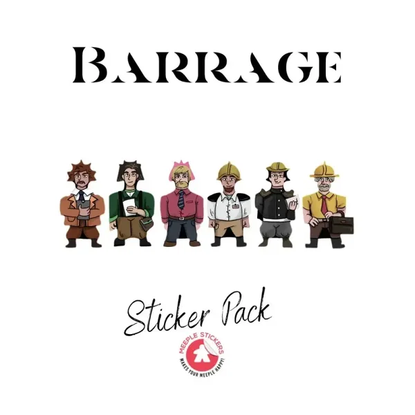 Barrage + The Leeghwater Project e Quinto Giocatore - Sticker set