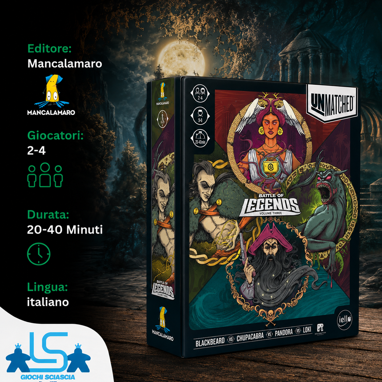 Unmatched - Battle of Legends - Volume Three - Italiano + Carte Foil omaggio