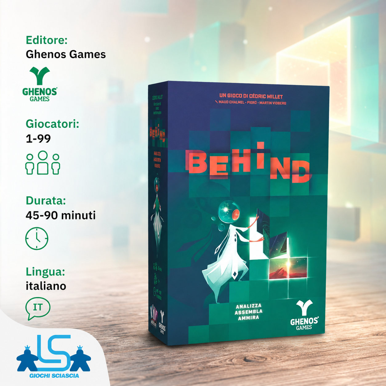 Behind