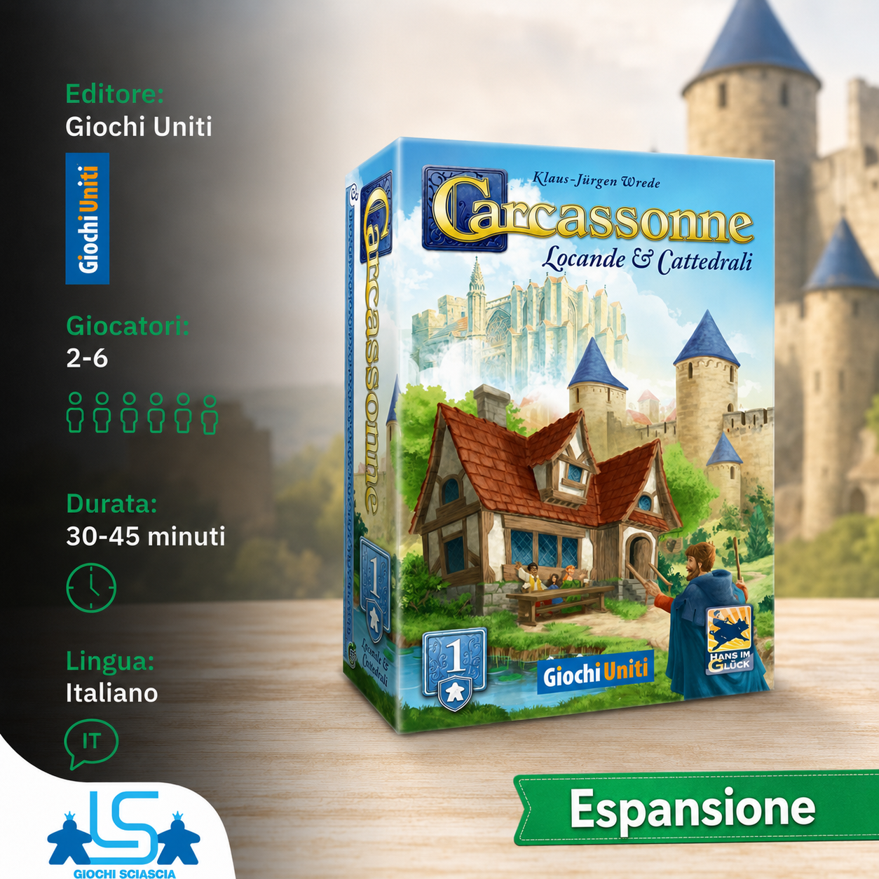 Carcassonne - Locande e Cattedrali - espansione 1