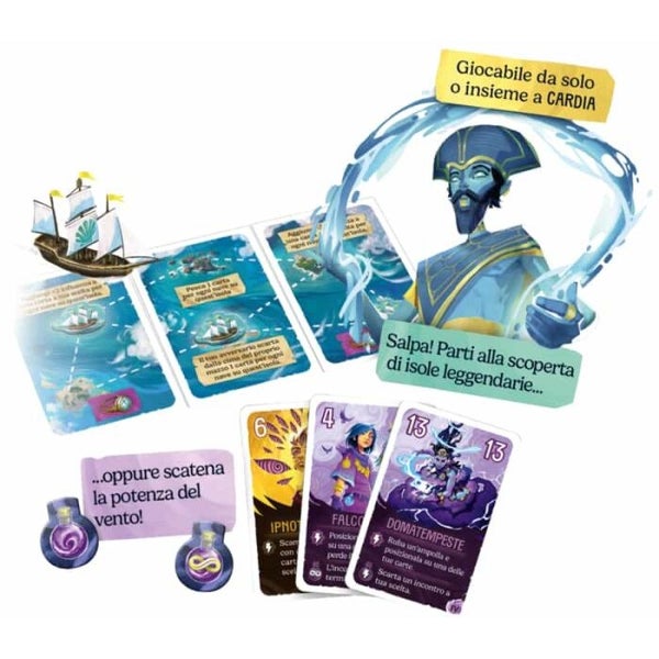 Cardia Marea e Tempesta: immagine del gioco in edizione italiana