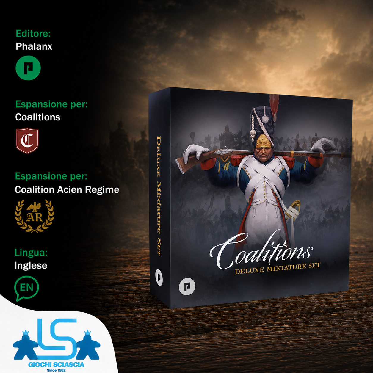 Coalitions Deluxe Miniatures - Inglese - Kickstarter
