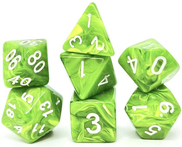 Set dadi Rpg (7) Candysweet: Green