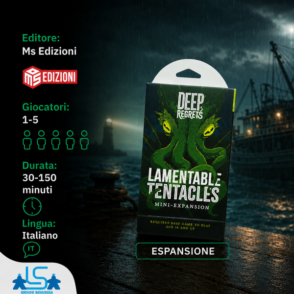 Deep Regrets - Lamentable Tentacles Mini Espansione - Italiano - Preordine Day one 29 Maggio 2026