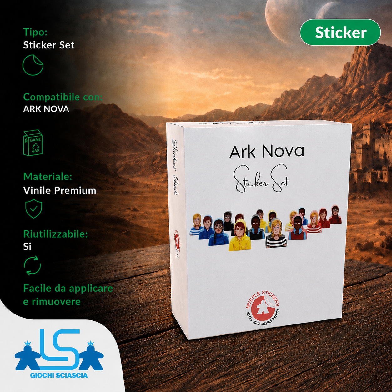 Ark Nova Sticker set