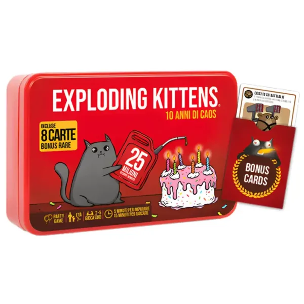 Exploding Kittens - 10 Anni di Caos - Preordine uscita prevista 20 febbraio 2026