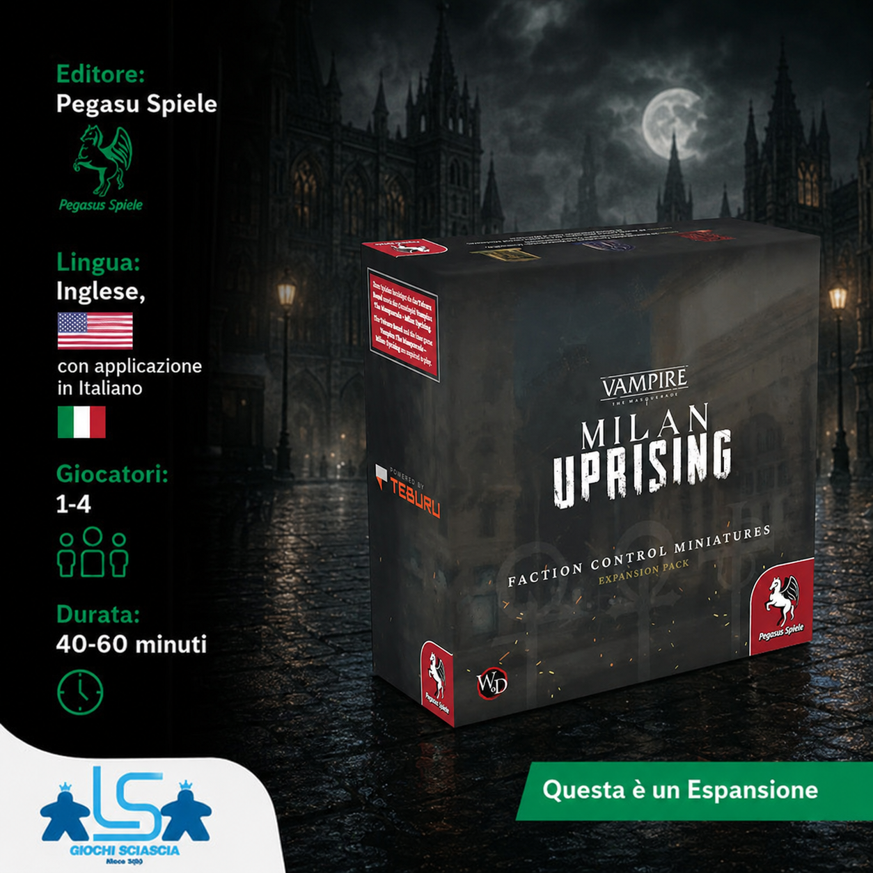 Teburu - Milan Uprising (Vampire: The Masquerade) – Faction Control Miniatures - Espansione