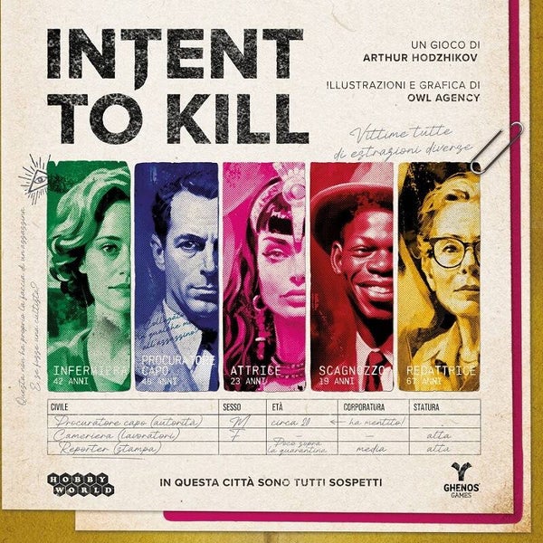 Intent to kill - Preordine Uscita prevista Marzo 2026