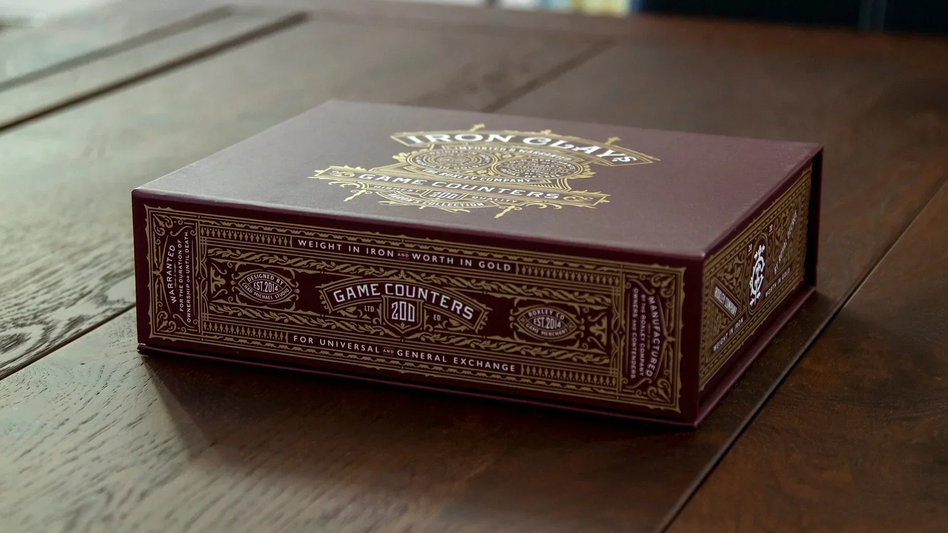 Iron Clays 200 - Printed Box With Chips