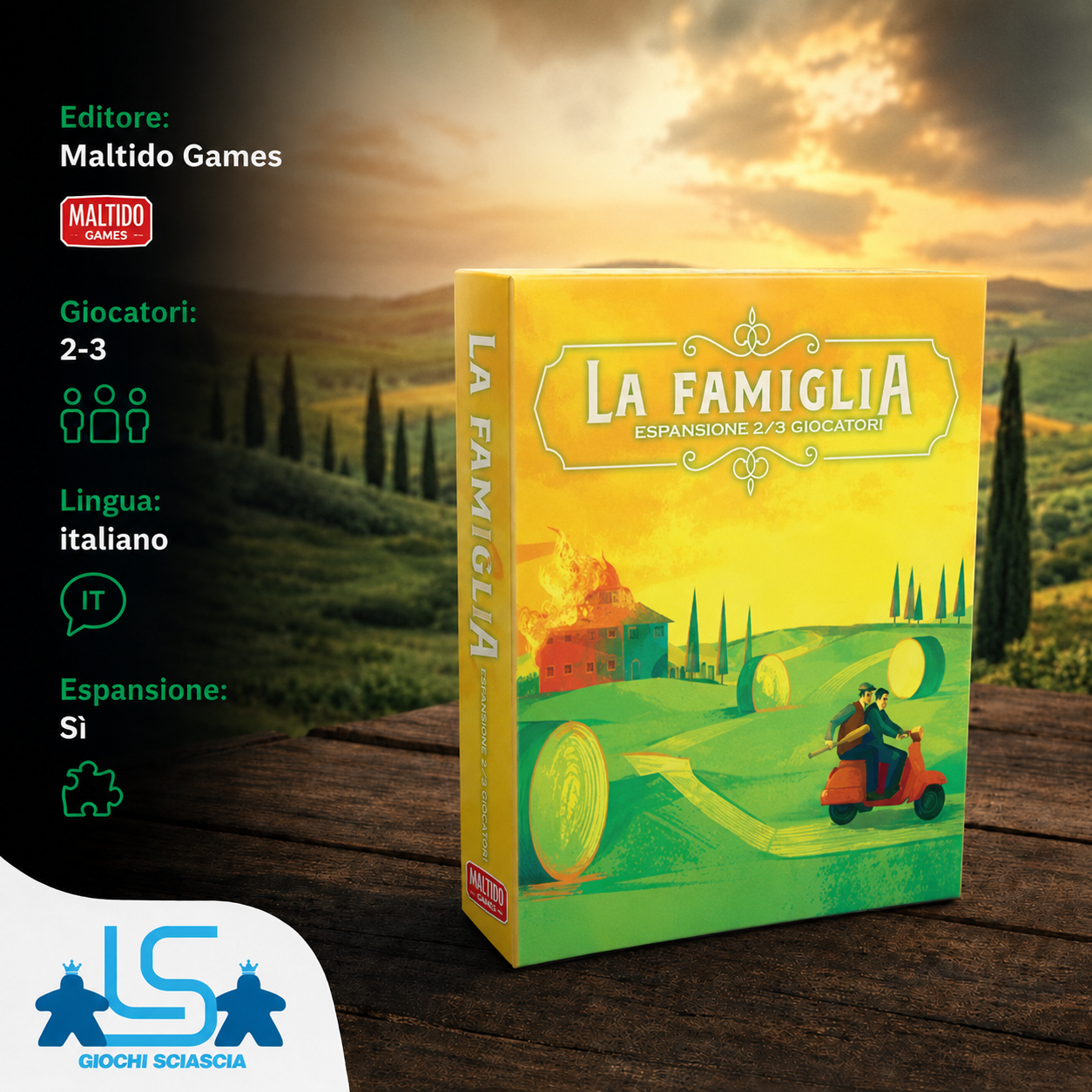 La Famiglia - la Grande Guerra di Mafia, esp. 2-3 giocatori - italiano