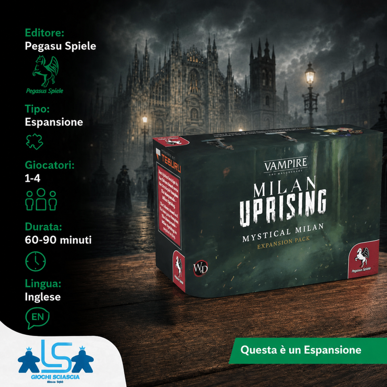 Teburu - Milan Uprising (Vampire: The Masquerade) – Mystical Milan - Espansione