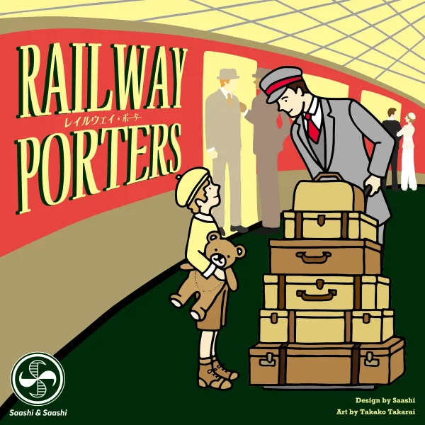 Scatola del gioco base Railway Porters di Saashi & Saashi