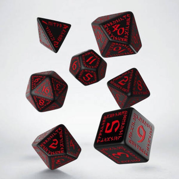 Set dadi Rpg (7) Runic black