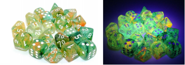 Set Dadi RPG (7) Nebula luminary spring/white