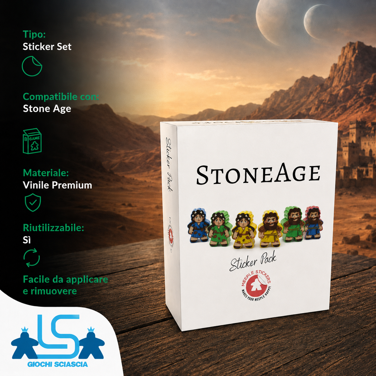 Stone Age Sticker set