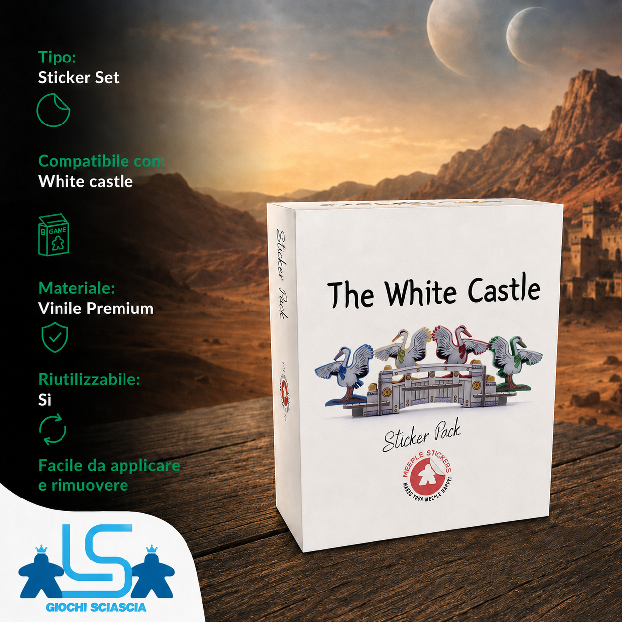 The white Castle - Sticker set