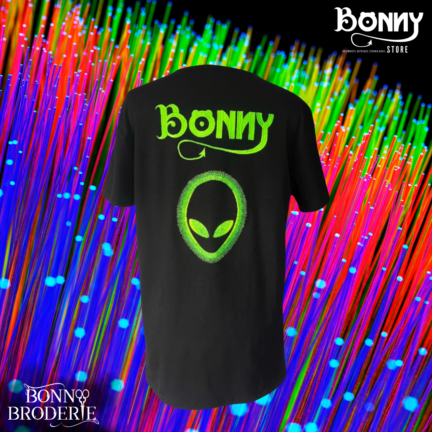 T-Shirt Bonny Extra Terrestre Néon