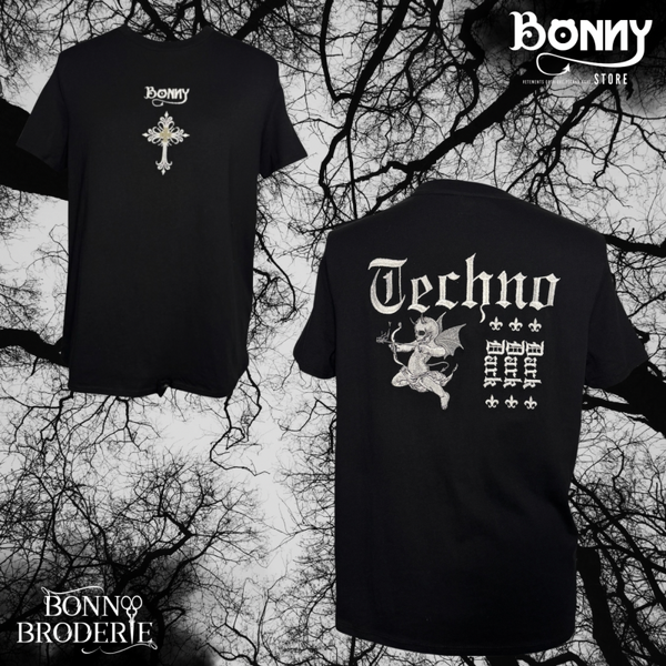 T-shirt Dark Techno « 𝕭𝖔𝖓𝖓𝔂 » Simple