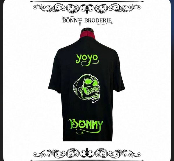 T shirt personnalisé Jonathan yoyo NOIR S