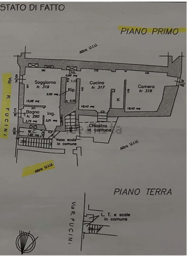 Quadrilocale con corte interna Monterotondo Marittimo