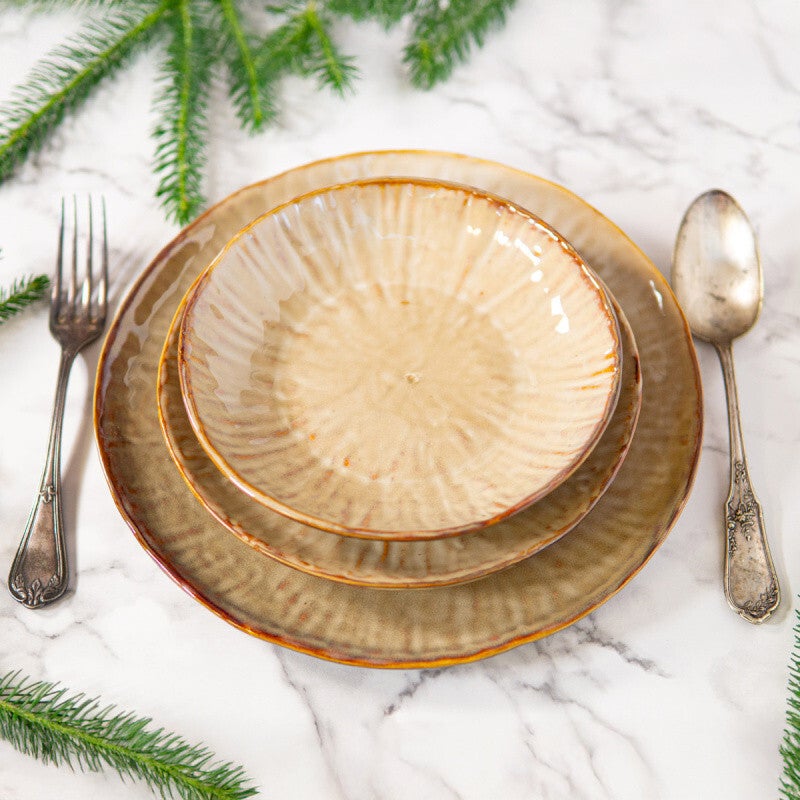 Assiette Nadège en grès 21cm